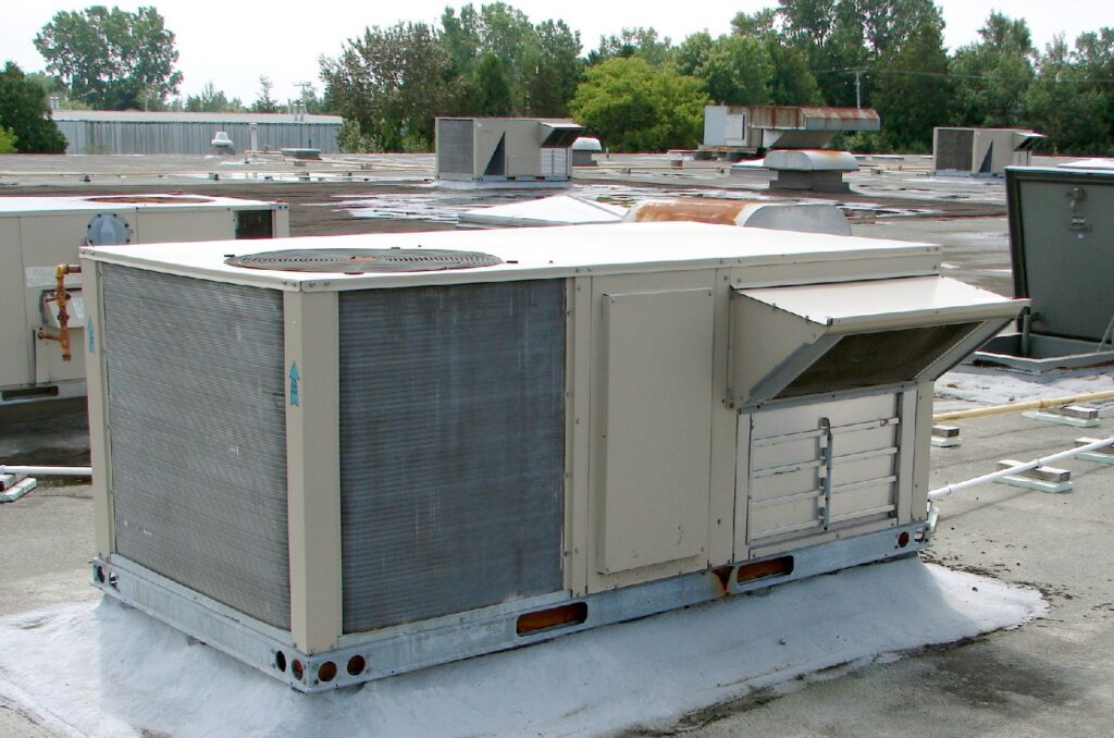 HVAC compressor and copper coil manufacturing line representing tier 2 supplier risk in HVAC procurement