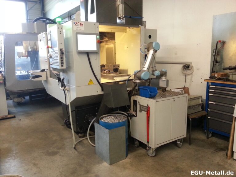 Precision CNC machining equipment on an industrial machinery factory floor