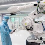 Medical device cleanroom manufacturing line with sterile precision equipment